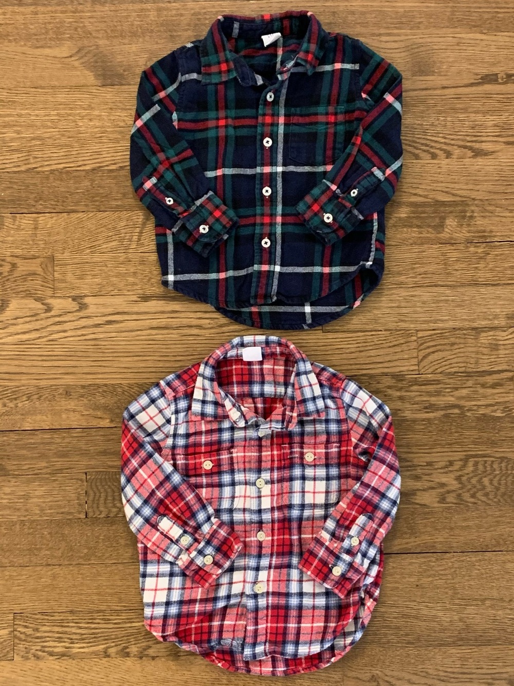 Baby Gap Boys Size 2T Flannel Button-Down Shirts Bundle